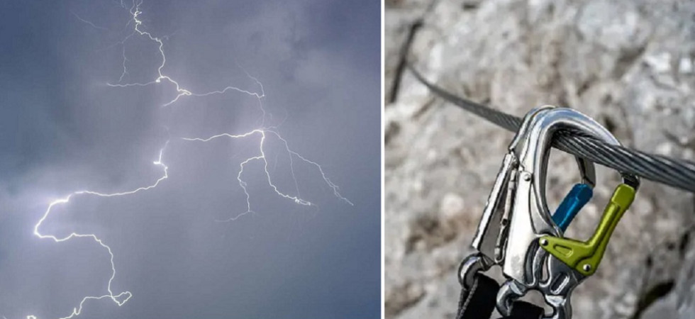 Bloccati dalla grandinata vengono colpiti da tre fulmini sulla ferrata, escursionisti vengono trovati incapaci di rispondere